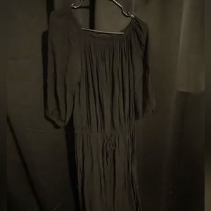 Who what wear crepe dress with ruched waist - size medium